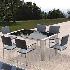 Zestaw mebli ogrodowych stół + 6 krzeseł BEGONIA Inna marka