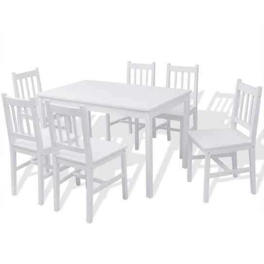 Zestaw mebli: Stół + 6 krzeseł, drewno sosnowe, bi Inna marka