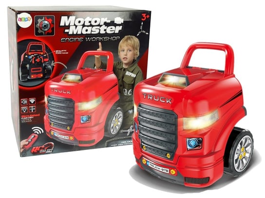 Zestaw Mechanika Ciężarówka Do Rozkręcania, Narzędzia Warsztat Lean Toys