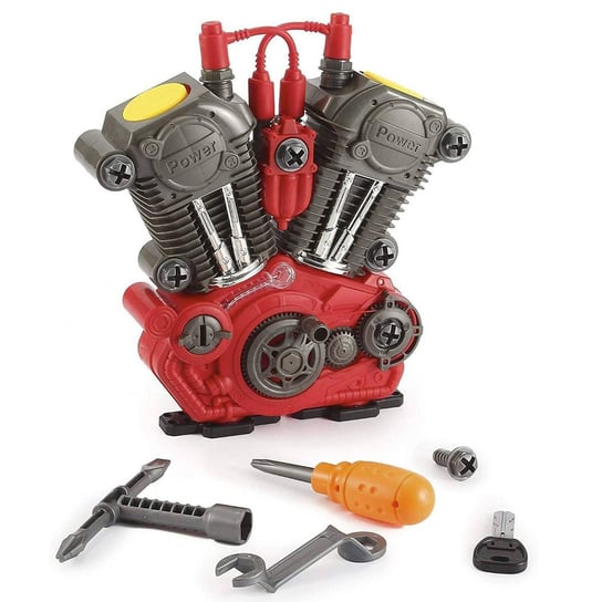 Zestaw Mechanika - Zabawkowy silnik + narzędzia WKS