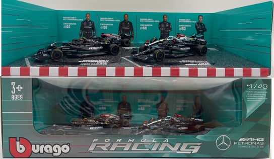 ZESTAW Mercedes AMG F1 Hamilton Russell W12 W13 W14  BBurago 1:43 Bburago