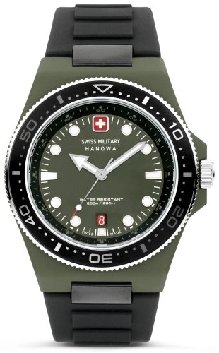 Zestaw męski SWISS MILITARY SMWGN0001181 zielony sportowy do nurkowania Swiss Military Hanowa