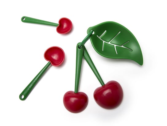 Zestaw miarek kuchennych OTOTO Mon Cherry, zielono-czerwony, 4 szt. OTOTO