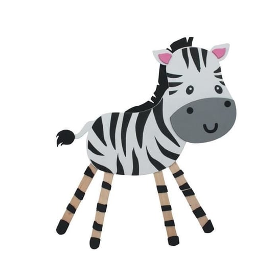 Zestaw miękkich gumek i patyczków - Zebra - CREATIVE SEED WE ALL HAVE TALENT - 5 lat - Dziecko - Niebieski Inna marka