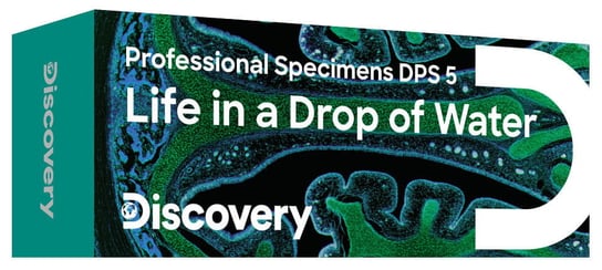 Zestaw mikropreparatów Discovery Prof DPS 5. „Życie w kropli wody” Levenhuk