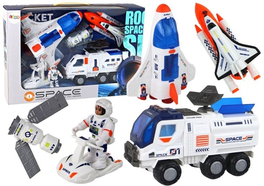 Zestaw Misja Kosmiczna Rakieta Kosmos Statki Space Pojazdy 7 Ele Inna marka