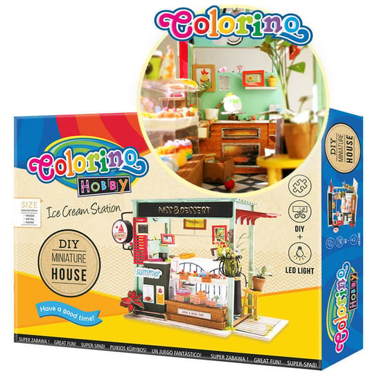 Zestaw Modelarski – Room Box – Ice Cream Station  Colorino Kids 37251Ptr Colorino