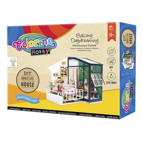 Zestaw Moderarski Miniaturowy Domek Balcony Daydreaming Colorino Hobby 37237Ptr Colorino