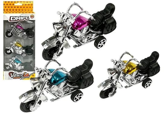 Zestaw Motocykli 3 sztuki Resoraki Lean Toys
