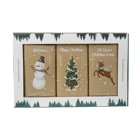 Zestaw mydeł Merry Christmas Pack 3x150g Essencias de Portugal