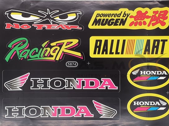 Zestaw Naklejek Honda Racing R Replika