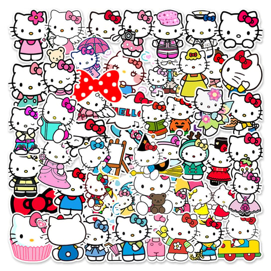 Zestaw Naklejek Naklejki Sticker Bomb Hello Kitty N18 Inna marka