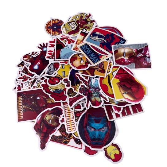 Zestaw Naklejek Wlepki StickerBomb Iron Man Marvel Universe N313 Inna marka