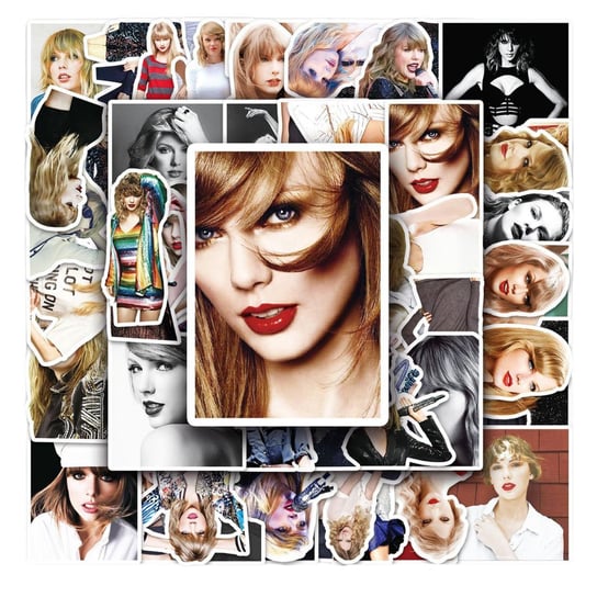 Zestaw Naklejek Wlepki StickerBomb Taylor Swift Singer Piosenkarka N425 Inna marka