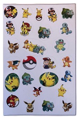 Zestaw Naklejki Nalepki Pokemon Pokemony Pikachu 26Szt Inna marka