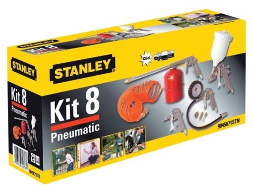 Zestaw narzędzi pneumatycznych STANLEY, 8 sztuk Stanley