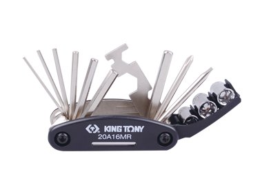 Zestaw narzędzi rowerowych KING TONY 20A16MR, HEX 2-6 mm, 8-10 mm, PH2, płaski 5.0 KING TONY
