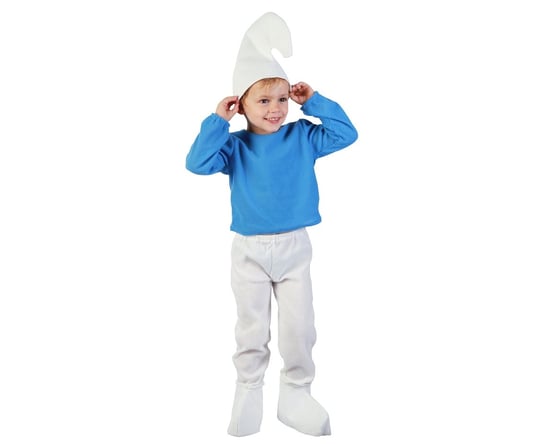 Zestaw Niebieski Skrzat - chłopiec (koszula, spodnie z butami, czapka) rozm. 98-104 cm Inna marka