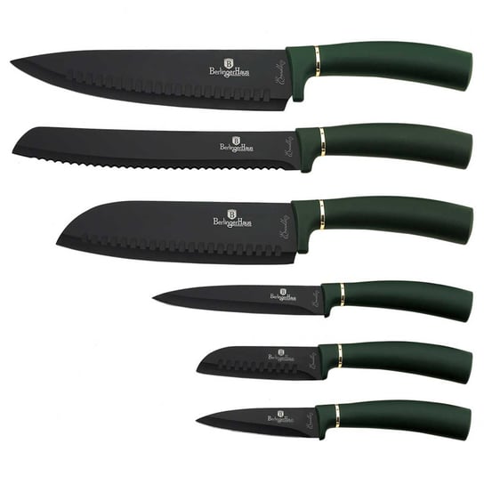 Zestaw noży Berlinger Haus Emerald, zielony, 6 elementów, BH/2511 Berlinger Haus