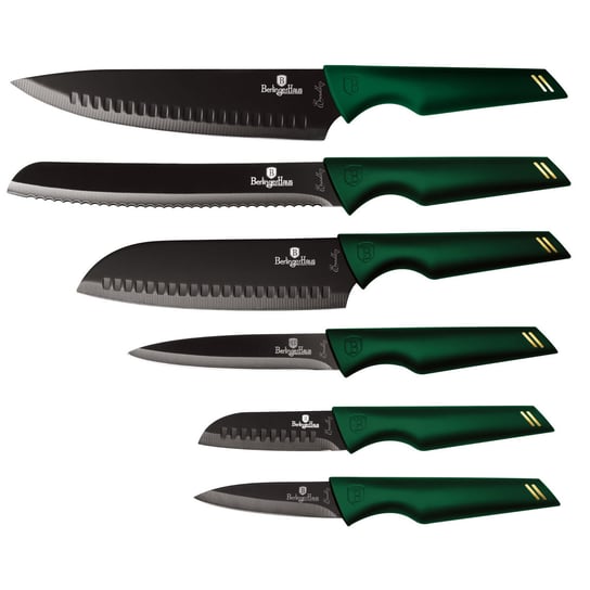 Zestaw noży Berlinger Haus Emerald, zielony, 6 elementów, BH/2591 Berlinger Haus
