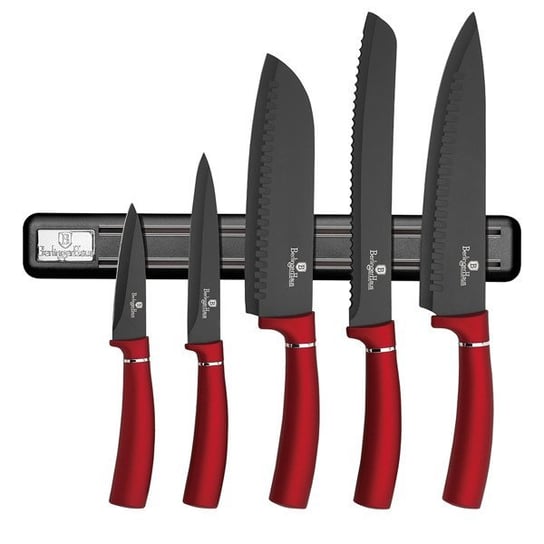 Zestaw noży Berlinger Haus Metallic Line Burgundy Edition, burgundowy, 6 elementów Berlinger Haus