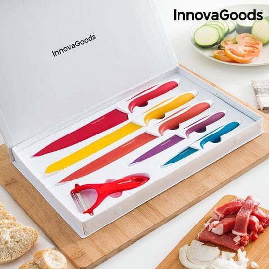 Zestaw noży ceramicznych z obieraczką InnovaGoods (6 części) InnovaGoods