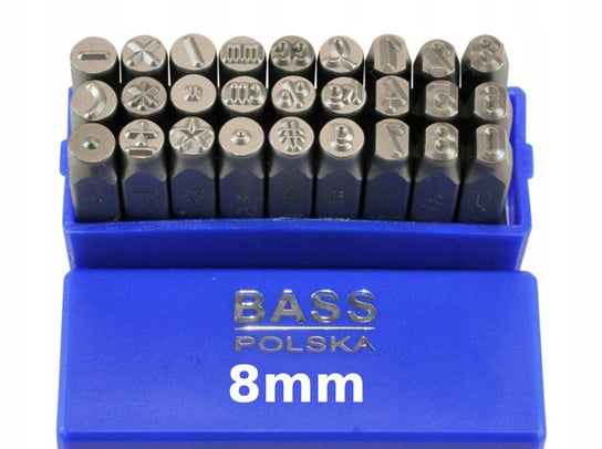 Zestaw numeratory i znaki specjalne 8mm Bass Polska