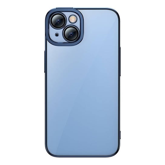 Zestaw ochronny Baseus Glitter przeźroczyste etui i szkło hartowane do iPhone 14 Plus (niebieski) Inna marka