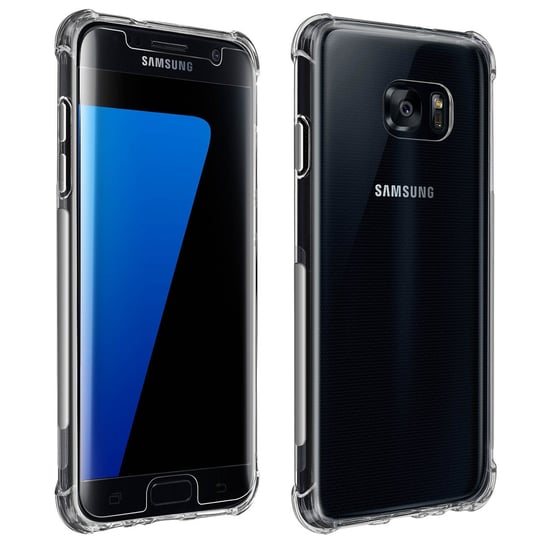 Zestaw ochronny do Samsunga Galaxy S7 Elastyczne etui i folia ze szkła hartowanego 9H Avizar