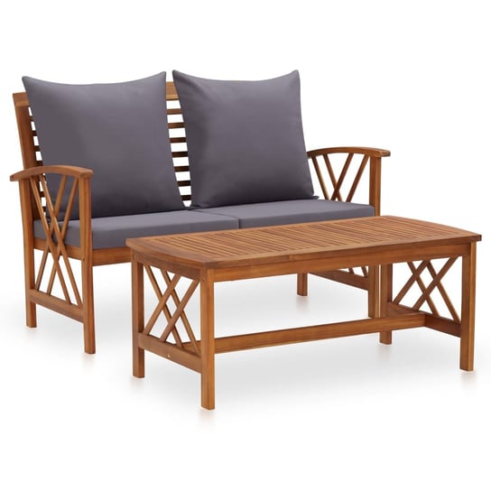 Zestaw ogrodowy drewniany 2-częściowy - ławka+stol Inna marka