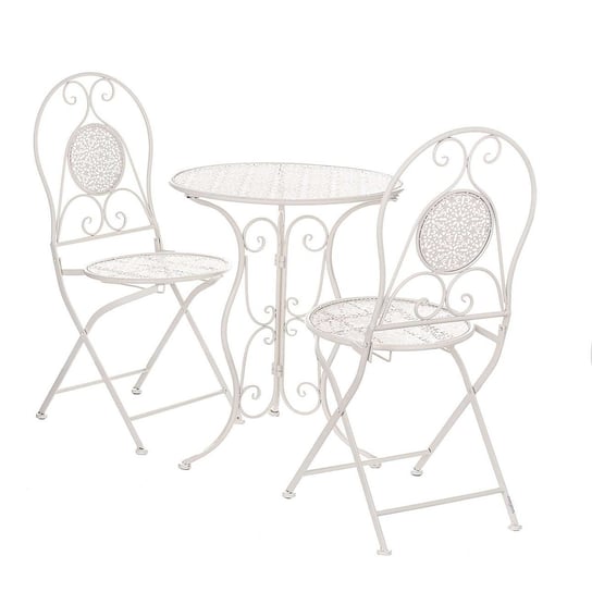 Zestaw ogrodowy Rosane stolik + 2 krzesła, 60 x 70 cm Dekoria