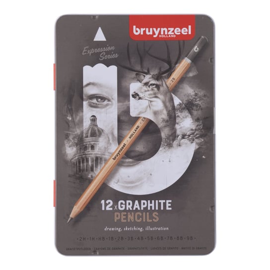Zestaw ołówków grafitowych, 12 sztuk, Bruynzeel BRUYNZEEL