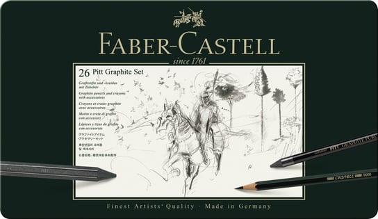 Zestaw ołówków i grafitów Pitt, 26 elementów Faber-Castell