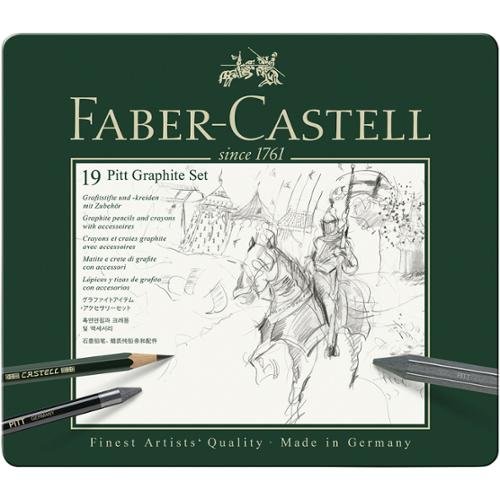 Zestaw ołówków i grafitów, Pitt, średni Faber-Castell