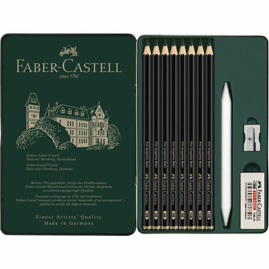 Zestaw Ołówków Pitt Graphite Matt 8,Faber-Castell Faber-Castell