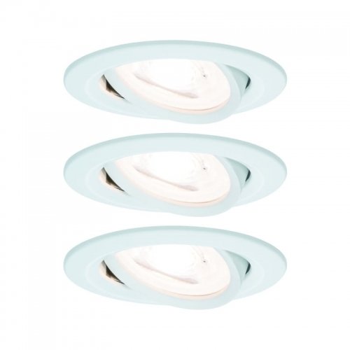 Zestaw Oprawa wbudowana Nova ruchoma LED 3x6,5W 2700K 230V GU10 51mm Biały Mat/Aluminium PAULMANN