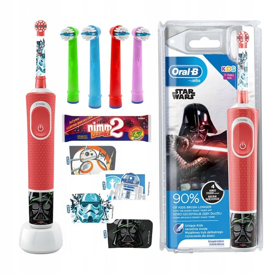 Zestaw  Oral-B Vitality 100 Star Wars + Zam. Kids Color X4 Oral-B