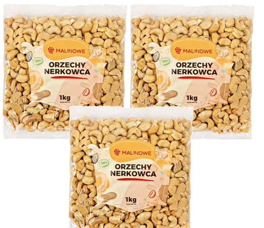 Zestaw Orzechy Nerkowca 3x1kg Malinowe