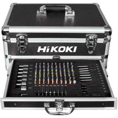 Zestaw osprzętu w walizce 100szt Hikoki 40030026 bity, klucze, wiertła Hikoki