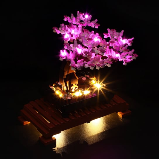 Zestaw oświetlenia LED do Lego Creator Drzewko bonsai (wersja fioletowa) 10281 Brick Expert
