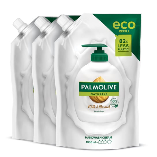 Zestaw PALMOLIVE mydło w płynie MILK&ALMOND ZAPAS 3x1L Palmolive