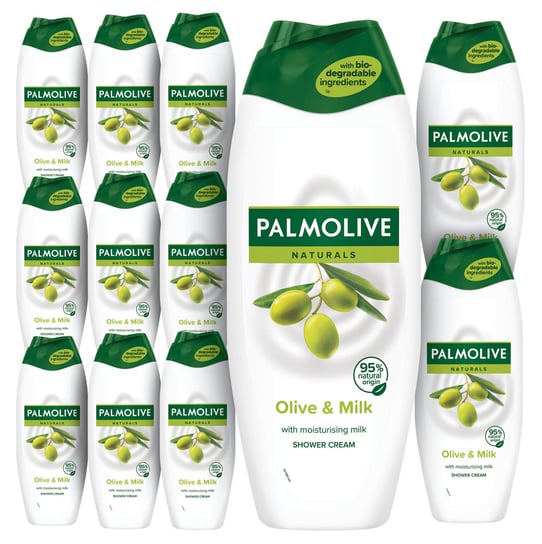 Zestaw Palmolive, Naturals, żel pod prysznic OLIVE-MILK, 12x500 ml Palmolive