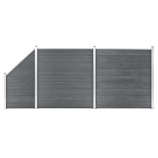Zestaw paneli ogrodzeniowych WPC - 446 x 186 cm, s / AAALOE Inna marka