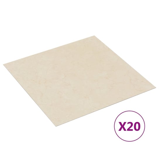 Zestaw paneli podłogowych PVC 30,5x30,5cm, beżowy, / AAALOE Inna marka