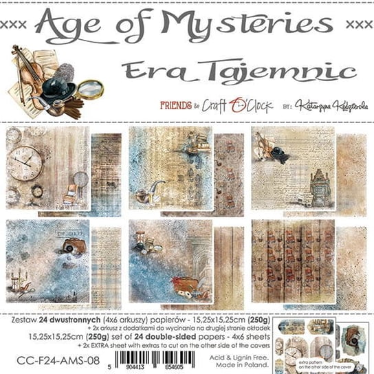 Zestaw papierów 15x15 - Craft o'clock - Age of Mysteries Craft O'Clock