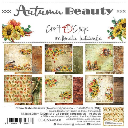 Zestaw papierów 15x15 - Craft o'clock - Autumn Beauty Craft O'Clock