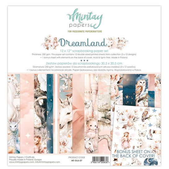 Zestaw papierów 30x30 - Mintay - Dreamland Mintay Papers