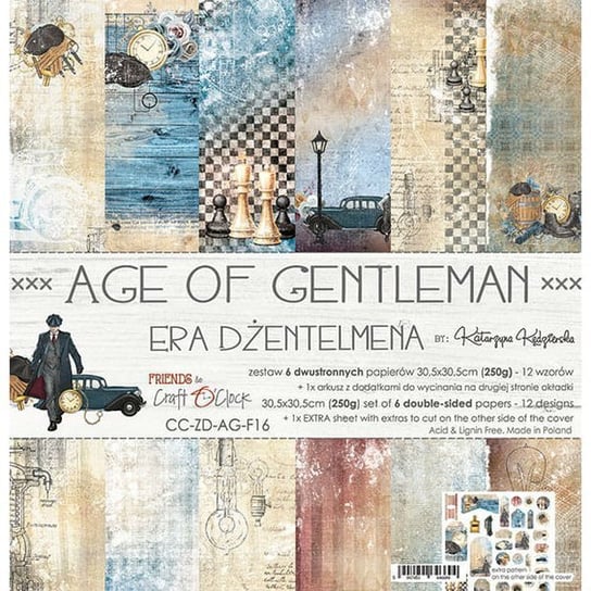 Zestaw papierów Age of Gentleman, 30x30 cm Craft O'Clock