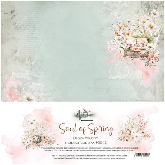Zestaw papierów do scrapbookingu 15x15 Art Alchemy - Soul of Spring Inna marka