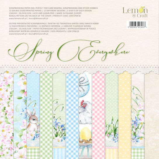 Zestaw papierów ozdobnych 30x30 Spring Everywhere LemonCraft